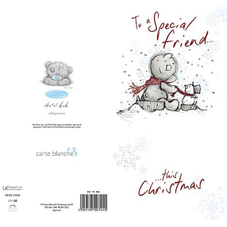 To A Special Friend Me to You Bear Christmas Card Extra Image 1